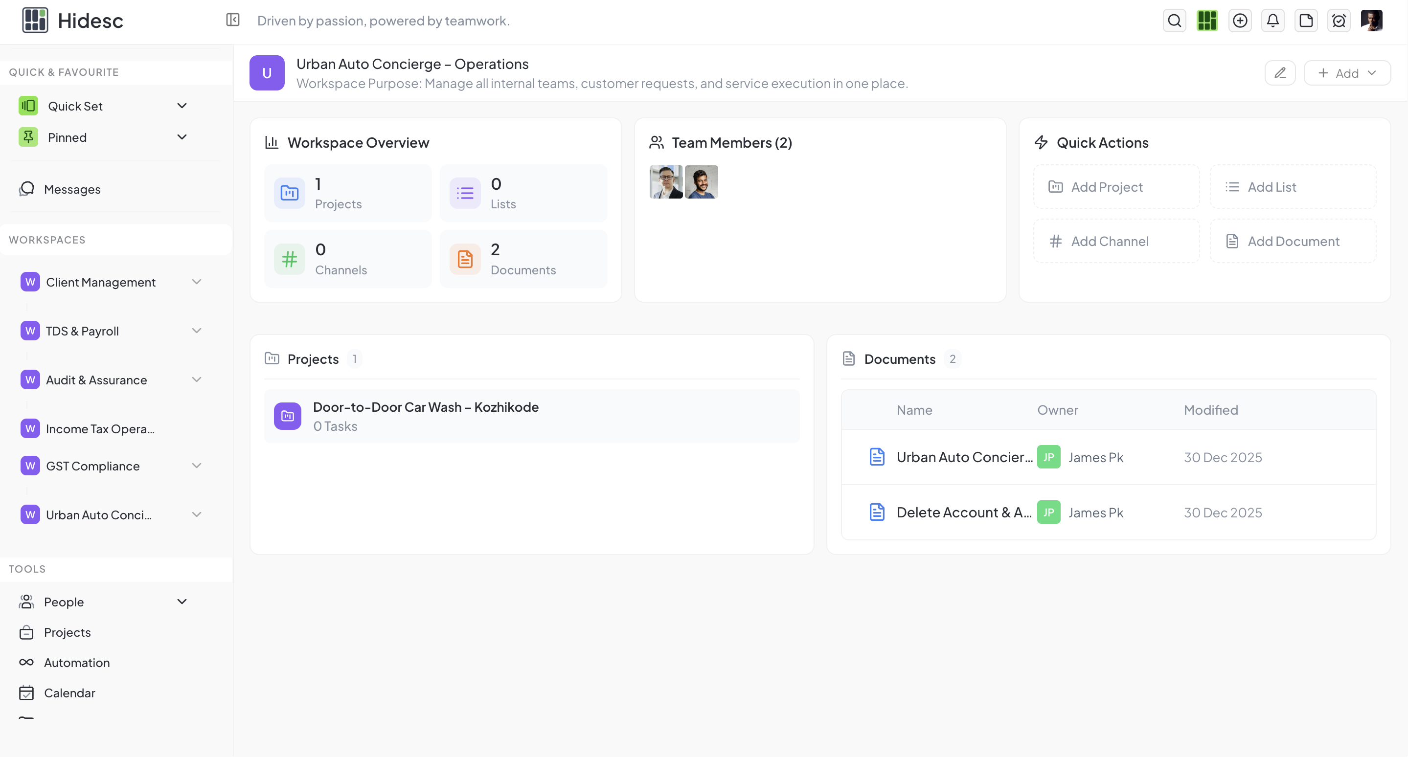 Workspace - Collaborative team workspace