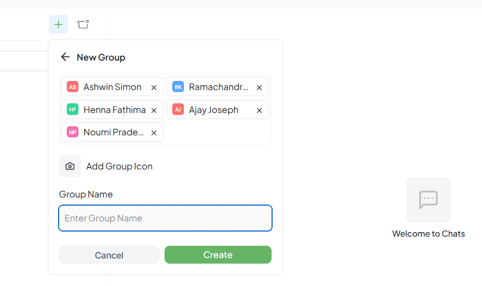 Create Group Chat Interface