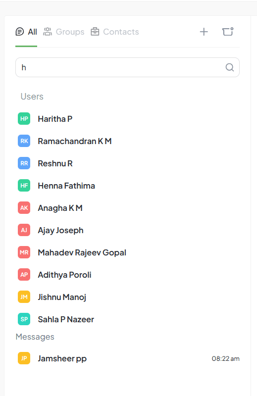 Direct Chat Interface