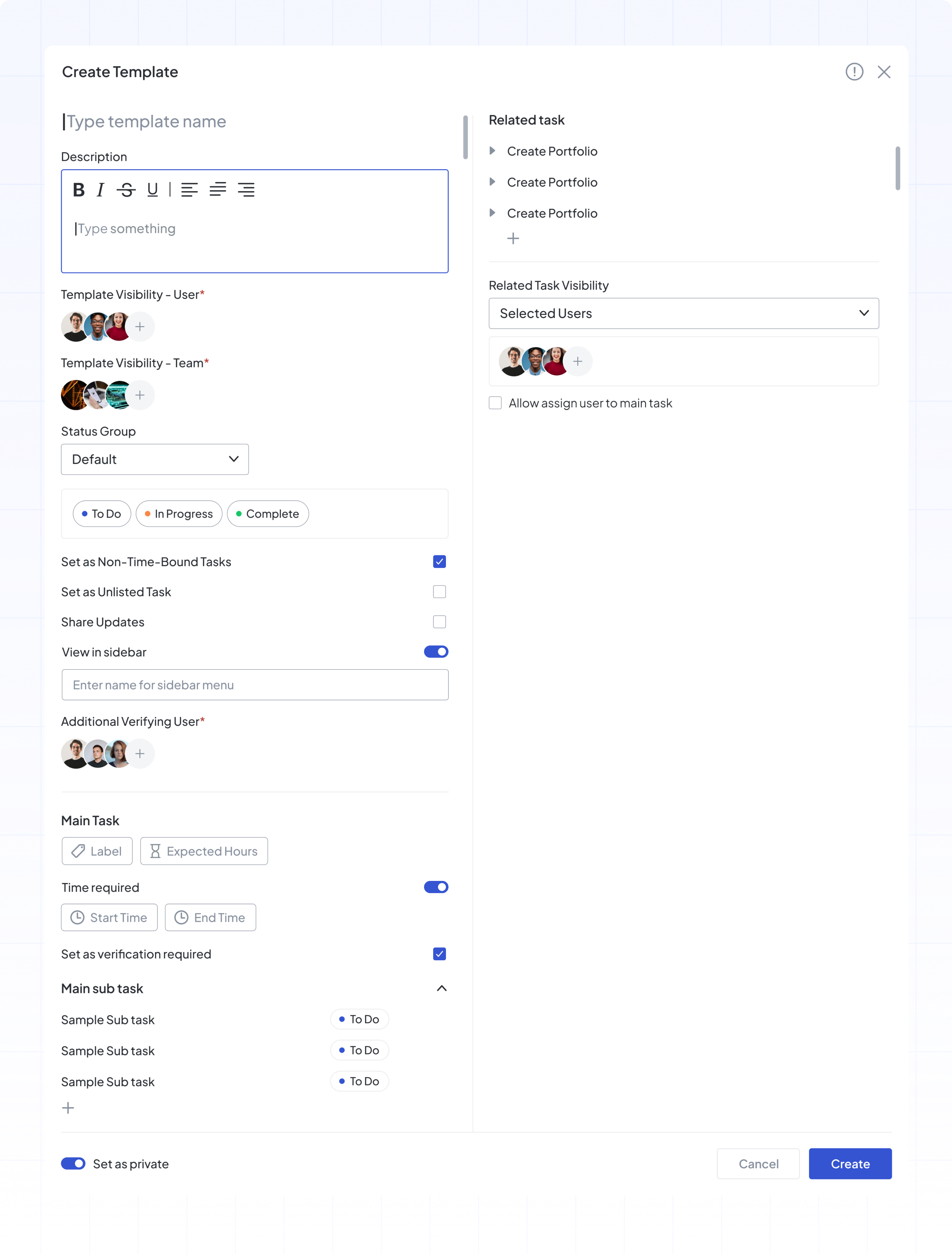 Templates