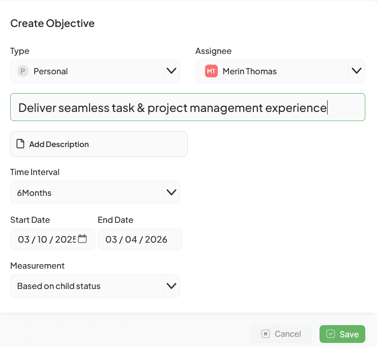 Personal OKR