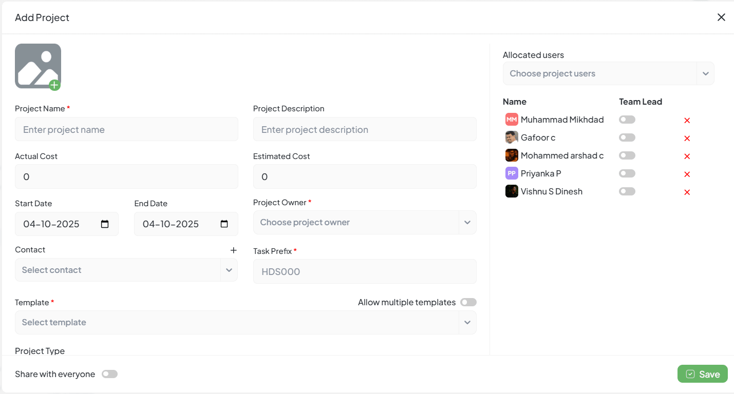 Add Project