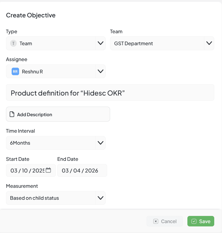 Team OKR
