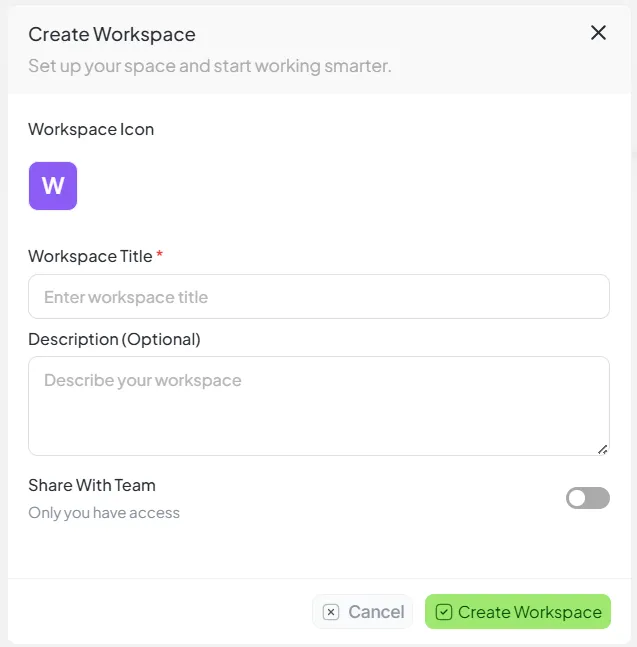 Workspace Overview - Hidesc Help Center