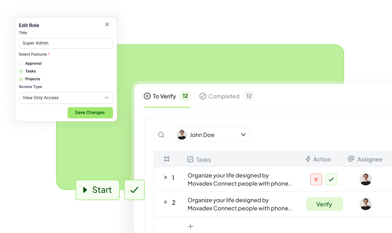 Approval dashboard showing pending approvals and analytics